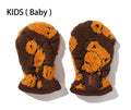 A BATHING APE BAPE KIDS ALL BABY MILO PILE MITTENS