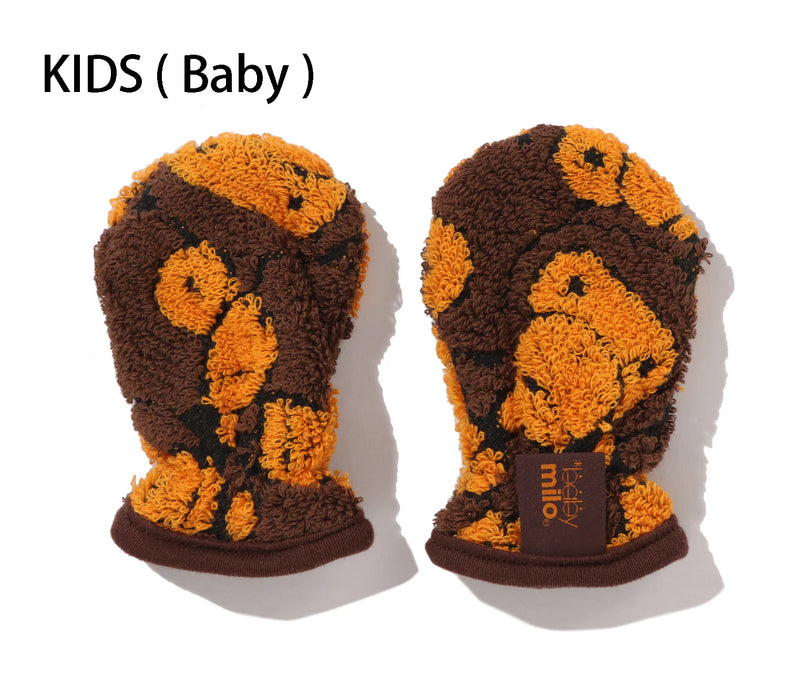 A BATHING APE BAPE KIDS ALL BABY MILO PILE MITTENS