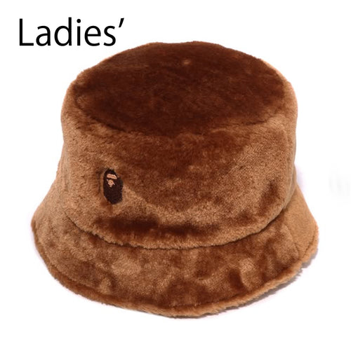 A BATHING APE Ladies' ONE POINT BOA HAT