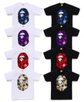 A BATHING APE COLOR CAMO BIG APE HEAD TEE