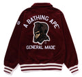 A BATHING APE GENERAL CORDUROY VARSITY JACKET