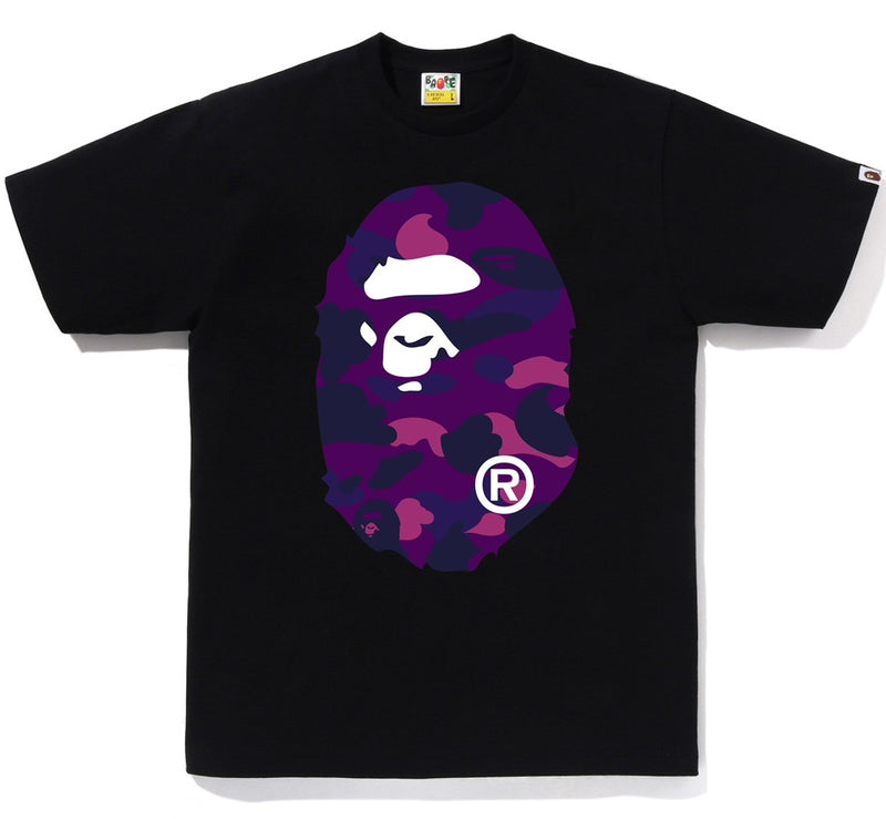 A BATHING APE COLOR CAMO BIG APE HEAD TEE