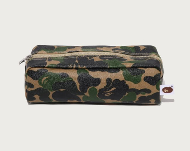 A BATHING APE ABC CAMO FLIGHT POUCH TRAVEL