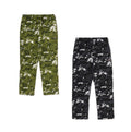 A BATHING APE MULTI PIXEL CAMO WIDE LEG SWEAT PANTS