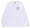 A BATHING APE BAPE STORE HARAJUKU DARUMA L/S TEE HARAJUKU LIMITED