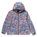 A BATHING APE BAPE BY KAZUKI KURAISHI CAMO SHARK PACKABLE SNOWBOARD JACKET
