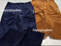 A BATHING APE CORDUROY ELASTICATED RELAXED FIT PANTS