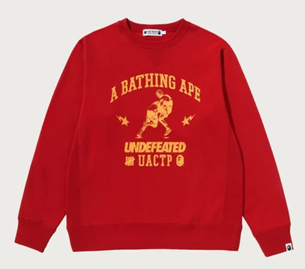 A BATHING APE BAPE x UNDEFEATED UNDFTD CREWNECK SWEAT SHIRT