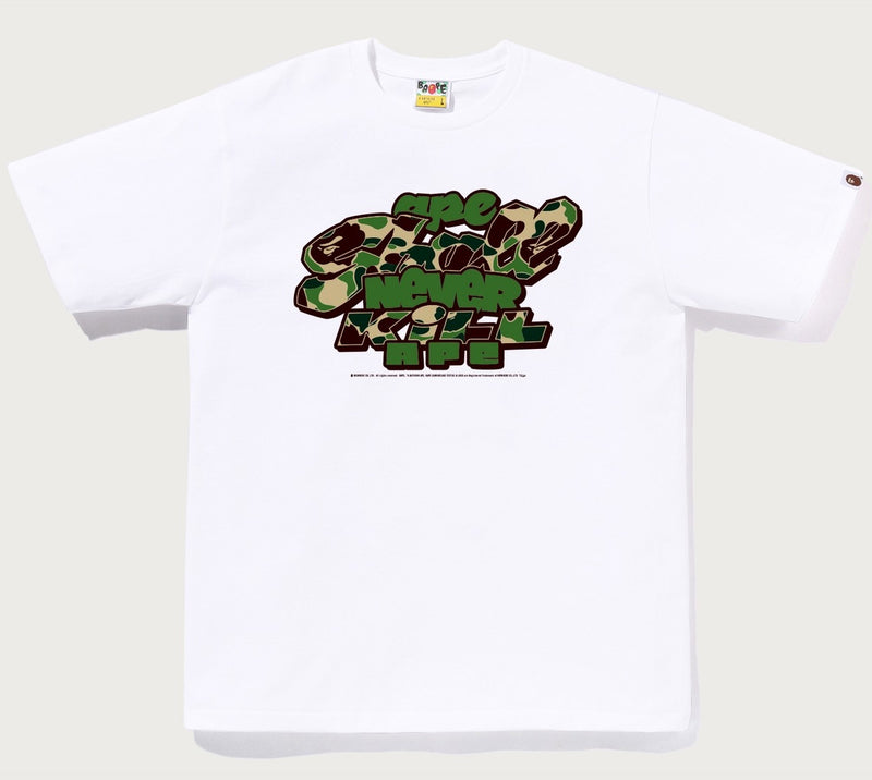 A BATHING APE ABC CAMO TOON ASNKA TEE