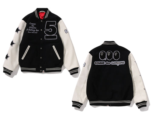 A BATHING APE COMME des GARÇONS CDG OSAKA Limited VARSITY JACKET