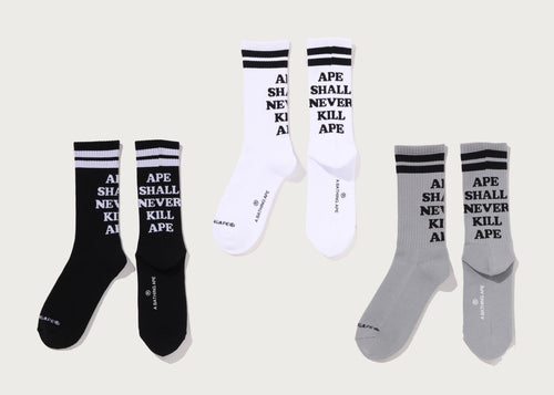 A BATHING APE A.S.N.K.SOCKS