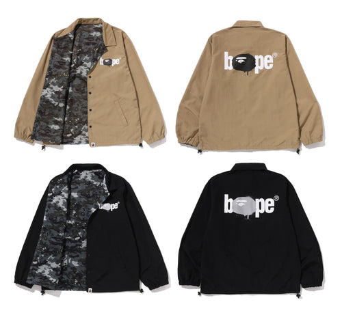 A BATHING APE BAPE REVERSIBLE COACH JACKET