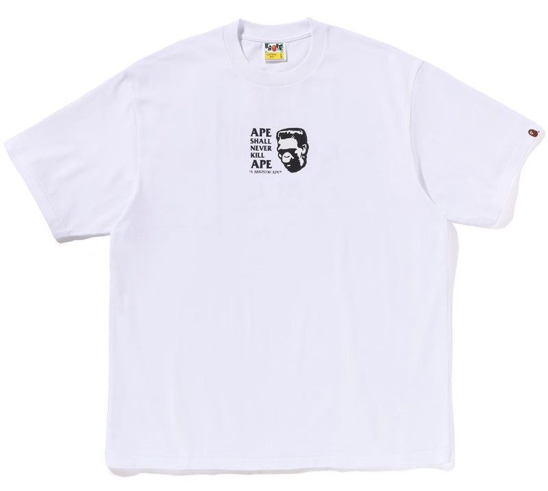 A BATHING APE FRANKENSTEIN BAPE LOGO RELAXED FIT TEE