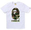 A BATHING APE Ladies' GLITCH WOODLAND CAMO BY BATHING APE TEE