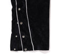 A BATHING APE BATHING APE LOGO VELVET LOOSE FIT PANTS