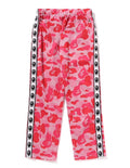 A BATHING APE ABC CAMO RELAXED FIT TRACK PANTS