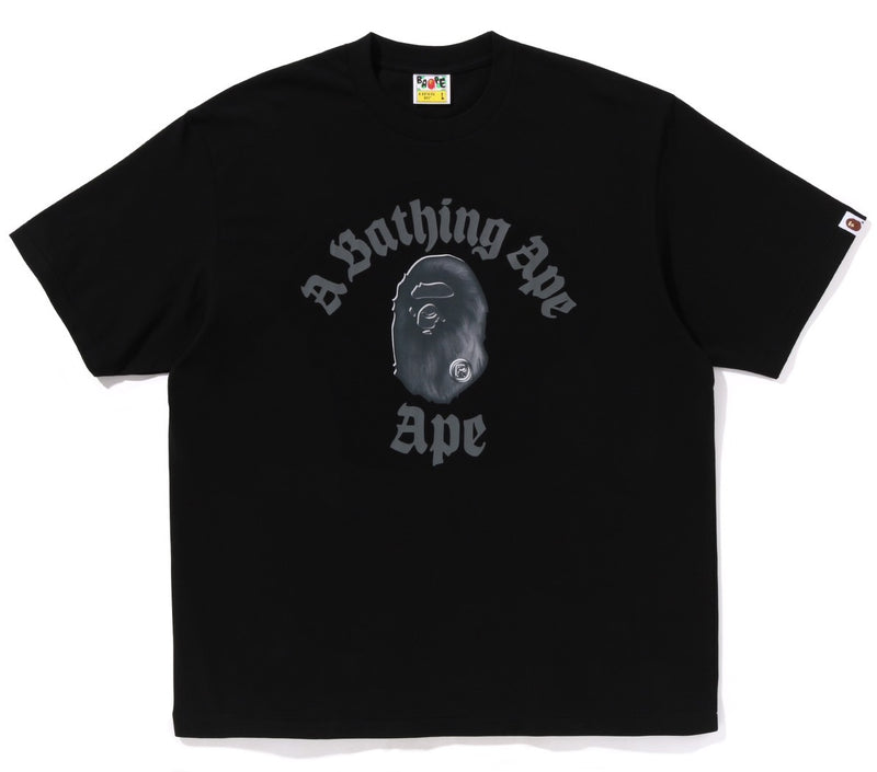 A BATHING APE GOTHIC GOLLEGE RELAXED FIT TEE