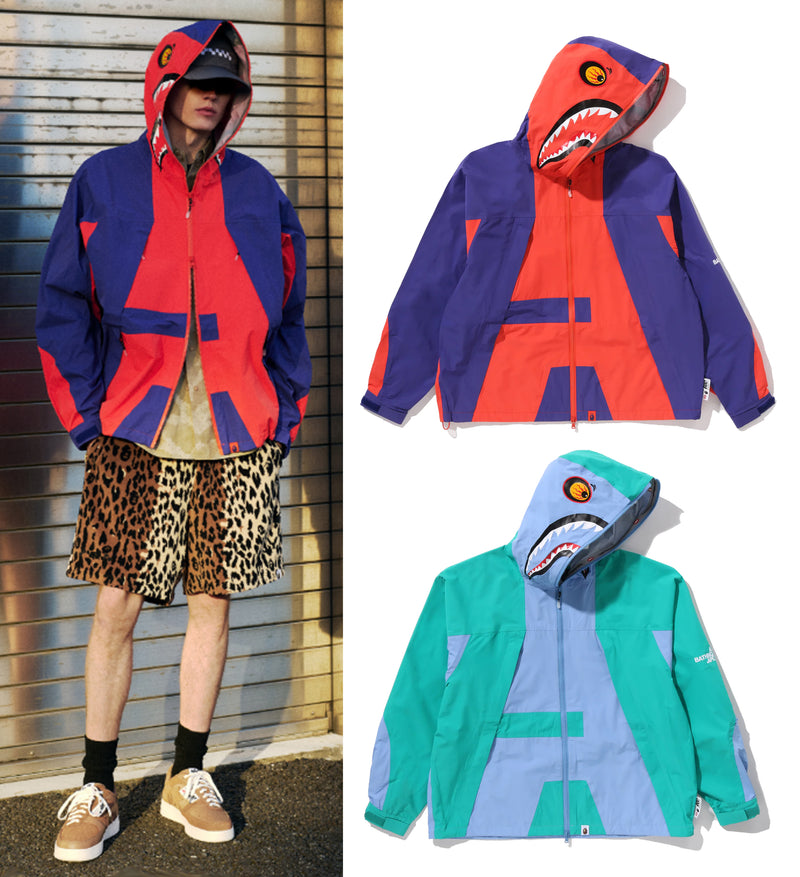 A BATHING APE BAPE BY KAZUKI KURAISHI 3-LAYER SHARK BPAW SNOWBOARD JACKET