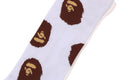 A BATHING APE APE HEAD PATTERN SOCKS