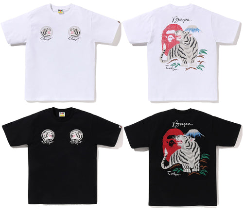 A BATHING APE TIGER SOUVENIR TEE