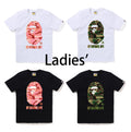 A BATHING APE Ladies' GLITCH WOODLAND CAMO BY BATHING APE TEE