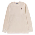 A BATHING APE Ladies' APE HEAD ONE POINT WAFFLE L/S TEE