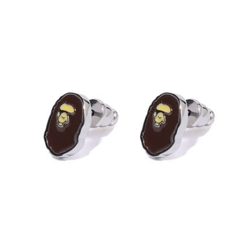A BATHING APE APE HEAD EARRINGS
