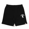 A BATHING APE COLLEGE SWEAT SHORTS
