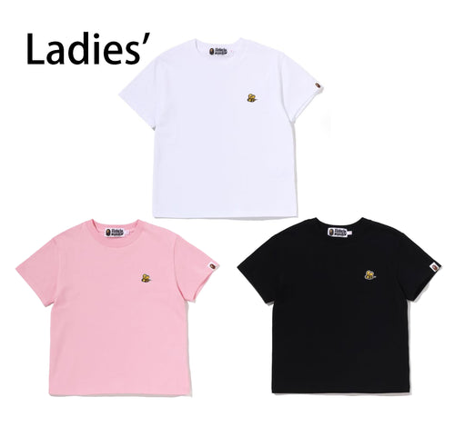 トップス a bathing ape cropped trim tee A BATHING APE Ladies' COLLEGE CROPPED TRIM TEE – happyjagabee store