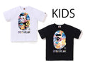 A BATHING APE BAPE KIDS ART CAMO BY BATHING APE TEE