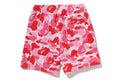 A BATHING APE ABC CAMO SWEAT SHORTS