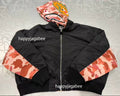 A BATHING APE Ladies' 1ST CAMO SHARK HOODED CROPPED MA-1 JACKET