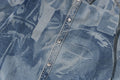 A BATHING APE OVERRALL LASERED DENIM L/S SHIRT