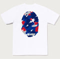 A BATHING APE Ladies' STA STRIKE CAMO BIG APE HEAD TEE