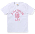 A BATHING APE Ladies' SOLID CAMO COLLEGE TEE