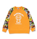 A BATHING APE BAPE KIDS 3D MILO ALL FRIENDS CREWNECK SWEAT SHIRT