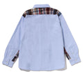 A BATHING APE BAPE KIDS BABY MILO PATCH OXFORD BD SHIRT
