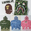 A BATHING APE ABC CAMO SHARK FULL ZIP HOODIE - happyjagabee store