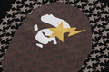 A BATHING APE STA HOUNDSTOOTH APE HEAD TEE