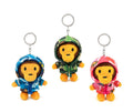 A BATHING APE BABY MILO STORE BABY PLUSH DOLL MILO ALL FRIENDS CAMO HOODIE KEYCHAIN - happyjagabee store