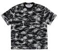 A BATHING APE PLAM TREE CAMO ONE POINT RELAXED FIT TEE