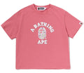 A BATHING APE Ladies' COLOR STUD COLLEGE TEE