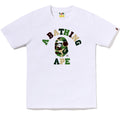 A BATHING APE Ladies' ABC CAMO COLLEGE TEE