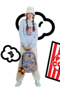 A BATHING APE BABY MILO STORE BADGE PATTERN LARGE BACKPACK