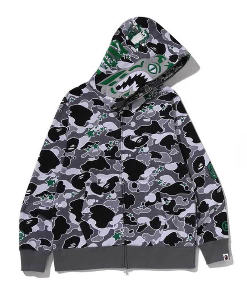 A BATHING APE BAPE x HIDDEN STA CAMO TIGER FULL ZIP HOODIE