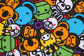 A BATHING APE BAPE KIDS MILO ALL FRIENDS CREWNECK SWEAT SHIRT - happyjagabee store