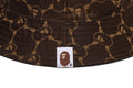 A BATHING APE COLLEGE MONOGRAM REVERSIBLE BUCKLE HAT