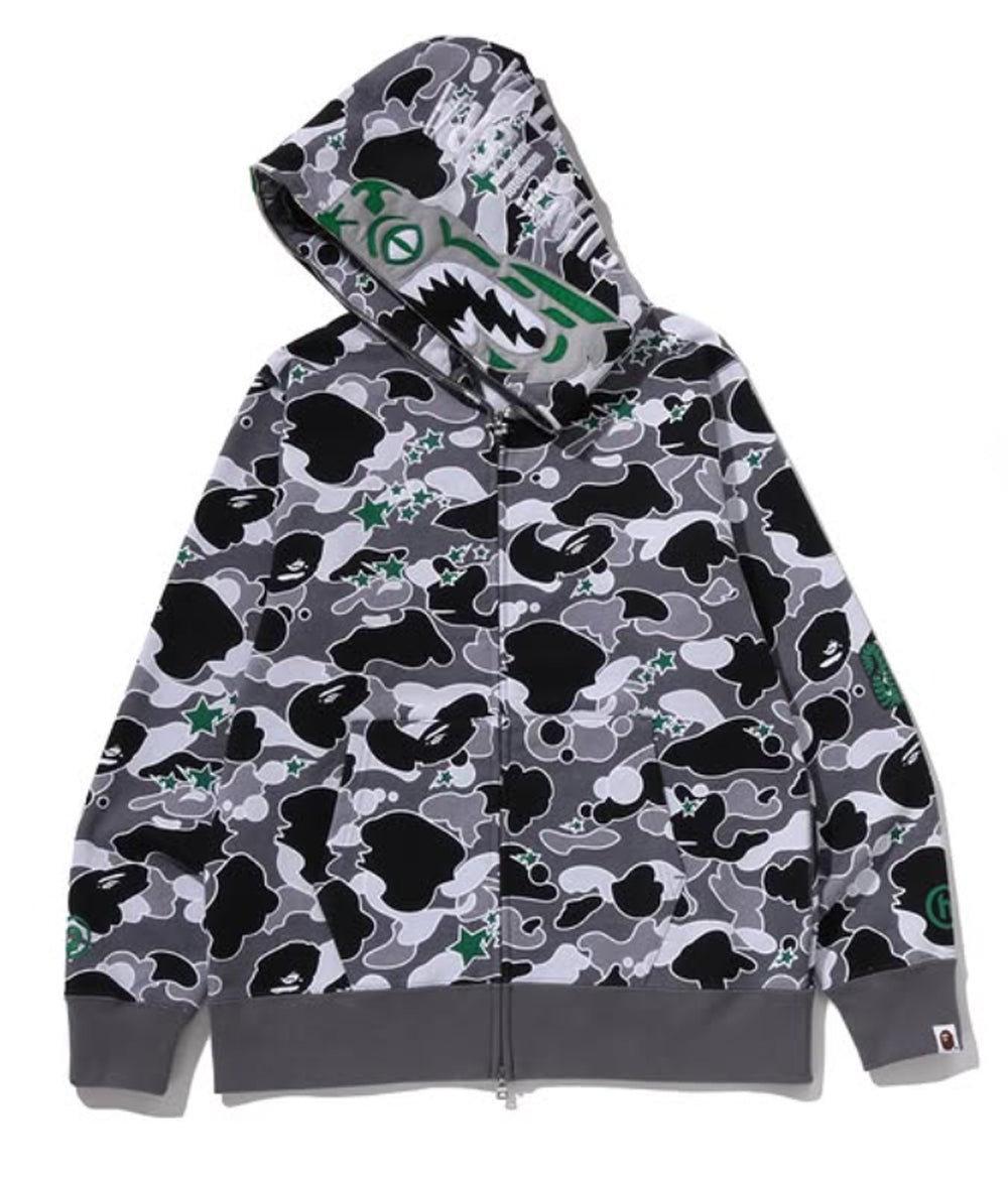 A BATHING APE BAPE x HIDDEN STA CAMO TIGER FULL ZIP HOODIE
