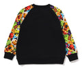 A BATHING APE BAPE KIDS 3D MILO ALL FRIENDS CREWNECK SWEAT SHIRT