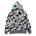A BATHING APE BAPE x HIDDEN STA CAMO TIGER FULL ZIP HOODIE